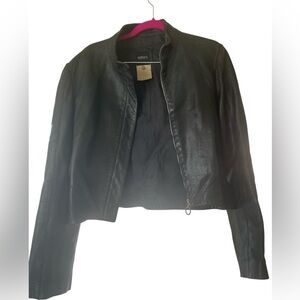 Versace Black Leather Jacket